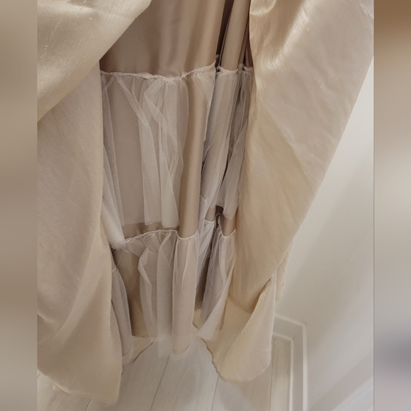 Champagne Wedding Dress Or Prom Gown - Size EU 36 / US 6 - Picture 5 of 6